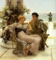 El cortejo la propuesta romántica Sir Lawrence Alma Tadema